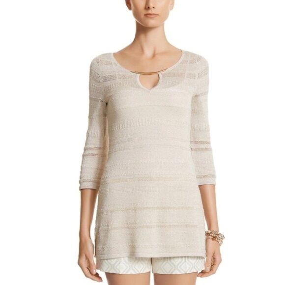 White House Black Market Keyhole Tunic - Picture 1 of 10